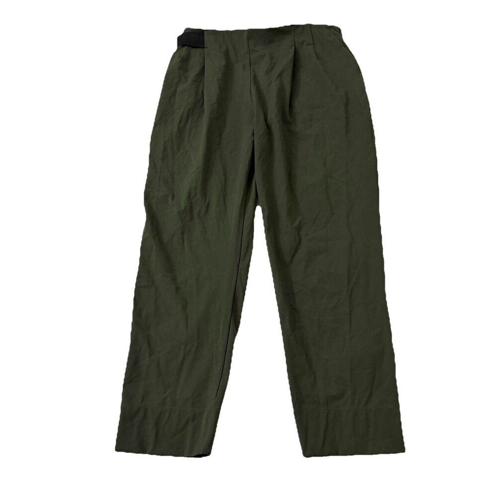 Aday Pants XL‎ Green Turn It Up Pull On High Rise Stretch Minimalist Office